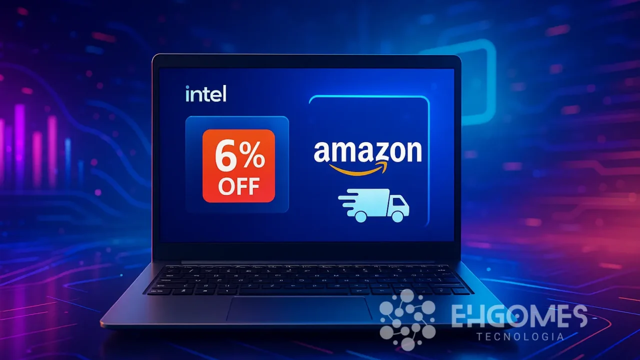 Notebook Intel Celeron com 6% OFF na Amazon e entrega rápida