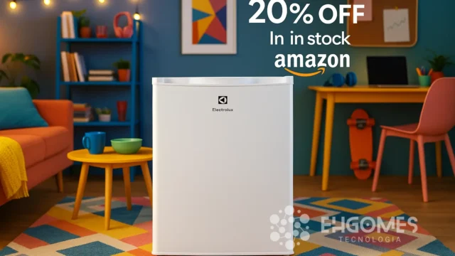 Frigobar Electrolux 90L com 20% OFF e branco em estoque na Amazon