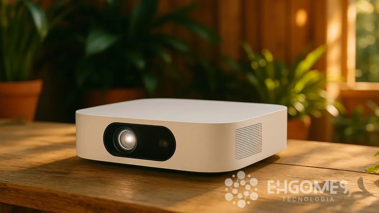 Projetor XGIMI Elfin Flip com 10% OFF em até 12x na Amazon; preço monitorado hoje