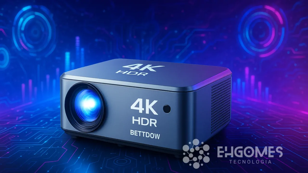 Projetor 4K Bettdow 14000 Lumens por R$ 1.395 na Amazon