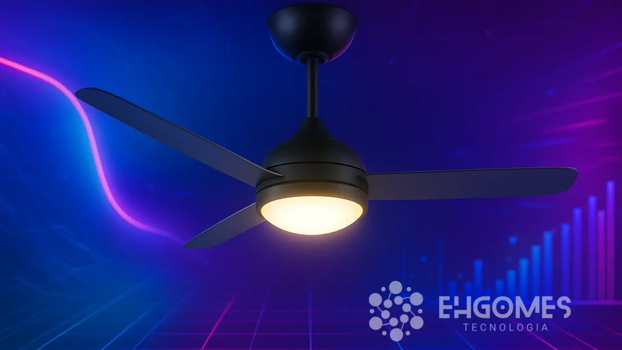 Ventilador de Teto 106,7 cm LED e Controle por R$495 na Amazon