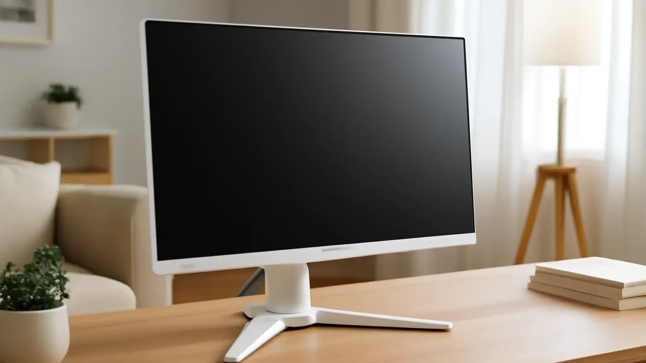 Som imersivo: 6 Monitores Gamer Branco com Áudio de Qualidade