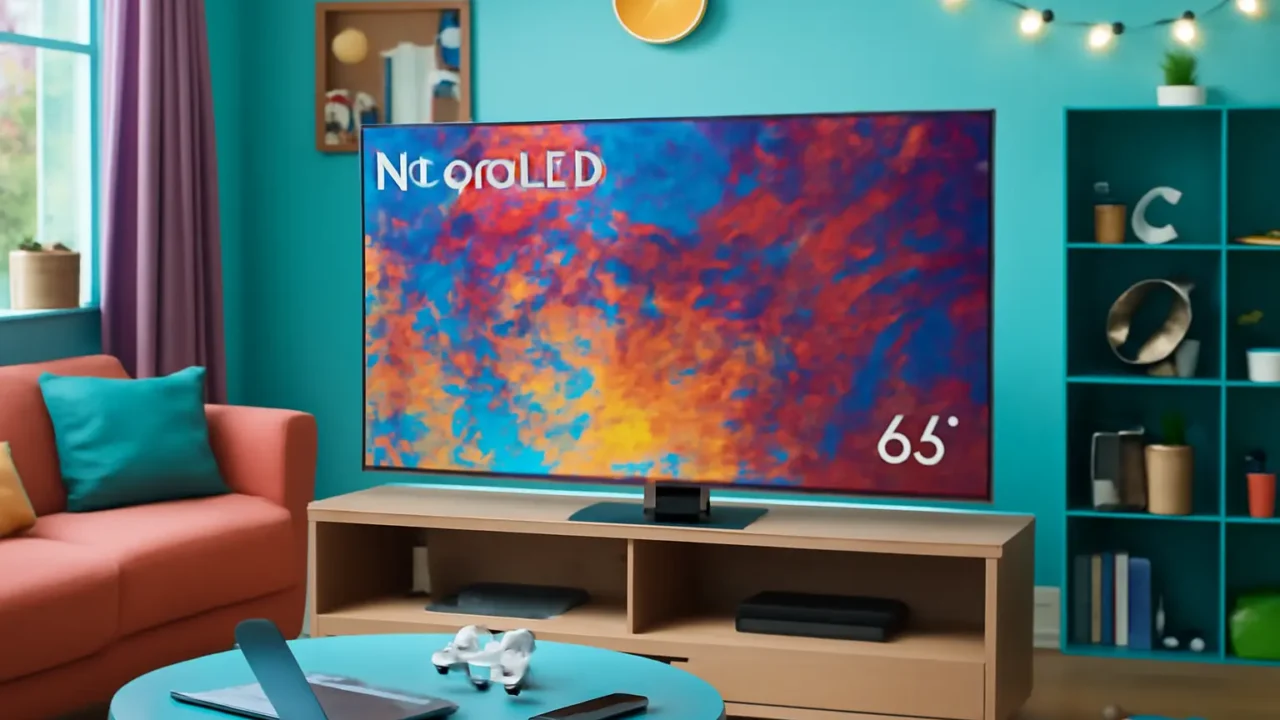 6 TVs NEO QLED 65" Samsung prontos para viagem com bateria duradoura