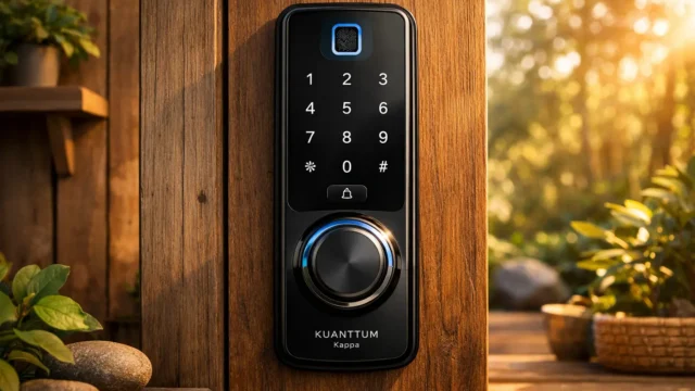 Som imersivo: 3 Fechaduras Eletrônicas Kuanttum com áudio de qualidade