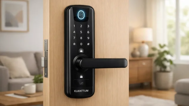 Bateria que dura: 3 Fechaduras Eletrônicas Digitais Kuanttum para um dia inteiro