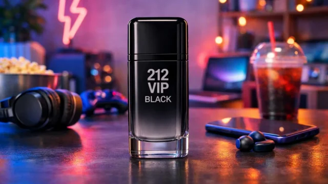 Bateria que dura: 6 perfumes 212 Black VIP para um dia inteiro