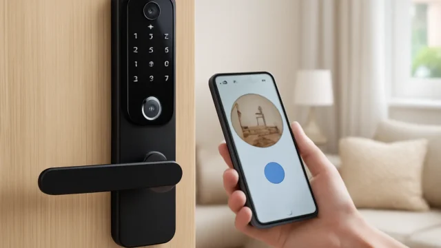Fechadura Eletrônico Digital Biométrica Com Câmera Wifi, Controle do App Tuya barato e confiável para qualquer bolso