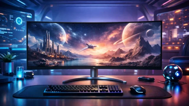 Bateria que dura: 6 monitores UltraWide para um dia inteiro