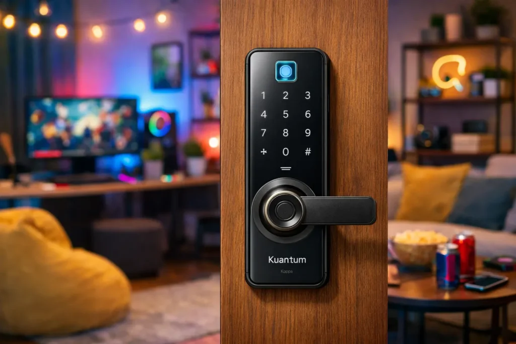 Descontos de até 15%: 3 Fechaduras Eletrônicas Digitais Kuanttum em oferta especial