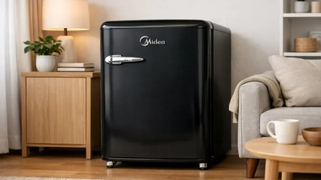 Frigobar Retrô, 95L, Preto, 110V, Midea: 3 modelos para qualquer bolso