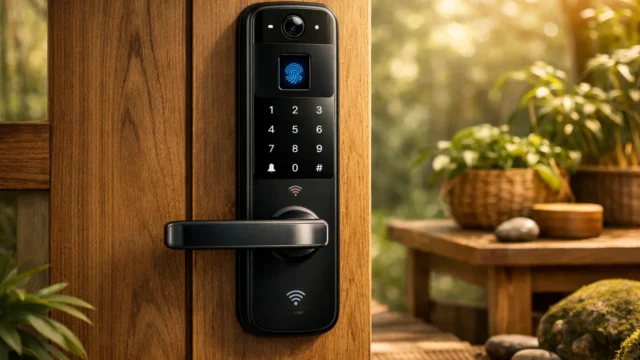 Work from home: 3 Fechaduras Eletrônico Digital Biométrica Com Câmera Wifi, Controle do App Tuya ideais para segurança