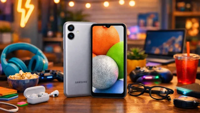 Autonomia top: 6 celulares Galaxy A05 com carregamento rápido