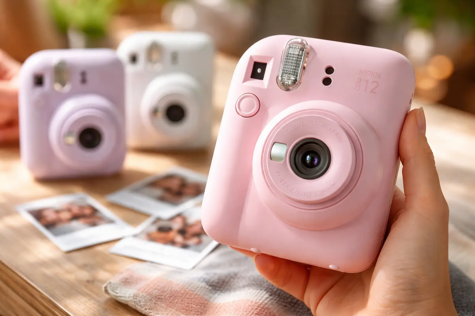 Câmera Instax Mini 12 3 opções para fotos instantâneas e selfie