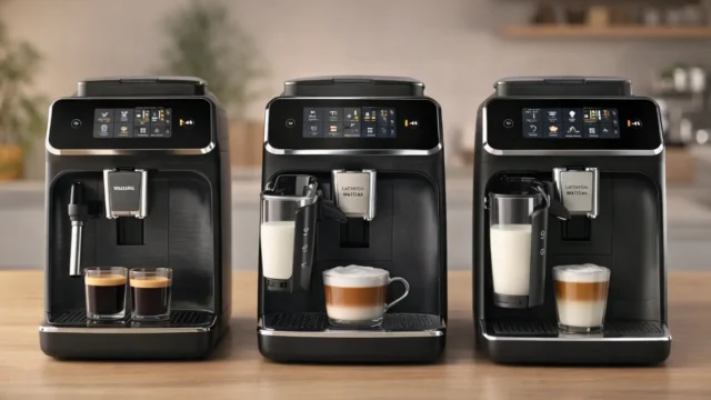 Compare 6 cafeteiras espresso superautomáticas com LatteGo e painel touch. Veja níveis de moagem e bebidas em 1 toque para escolher sem erro.