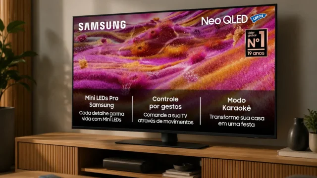 Samsung QN90F 43”: NEO QLED 4K faz sentido para jogo?