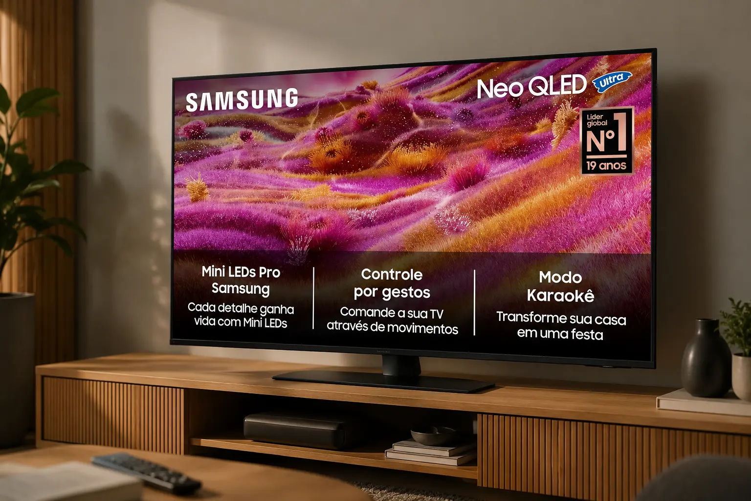 Samsung QN90F 43”: NEO QLED 4K faz sentido para jogo?