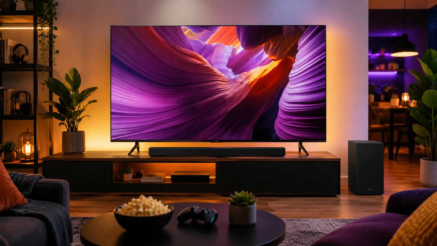 Samsung Vision AI OLED 4K S85F: TV com soundbar faz sentido?