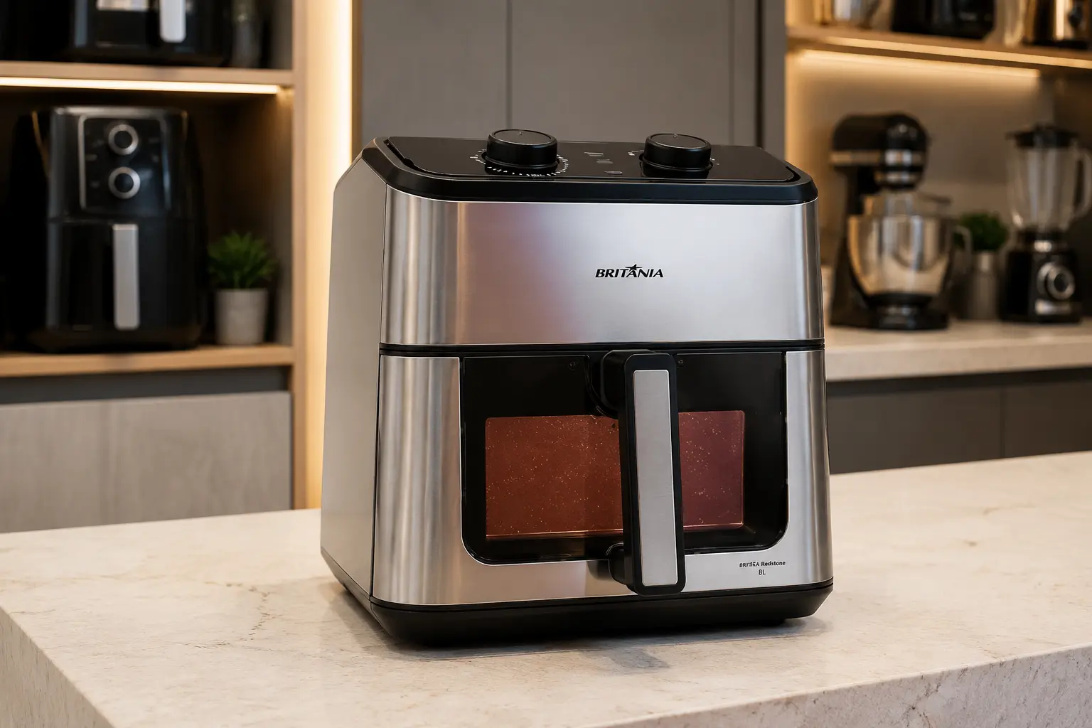 Air Fryer Britânia 8L 3 em 1 Redstone BAF80A: cabe bem na sua cozinha?