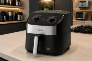 Midea Air Fryer 5,5L: serve para porções grandes sem ocupar muito espaço