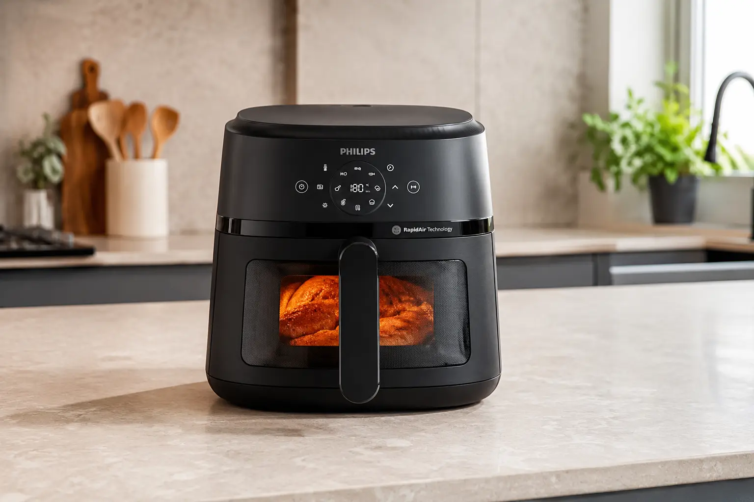 Philips Walita Série 2000 6,2L: janela muda algo no uso?