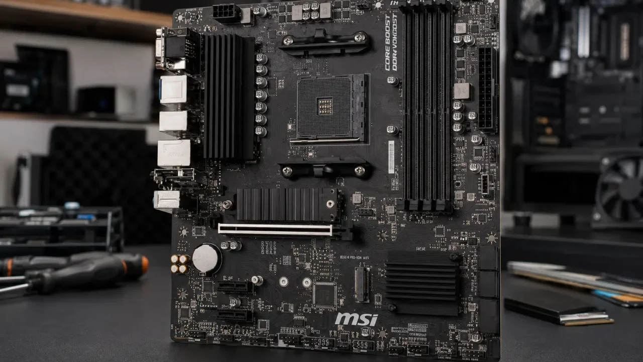 MSI B550M PRO-VDH WIFI troca longevidade por praticidade no AM4