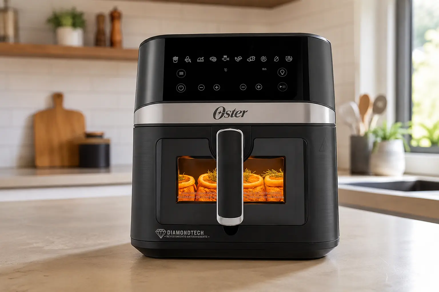Oster DiamondTech 6L atende porções maiores, não cozinhas compactas