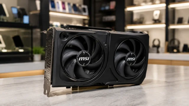 RTX 5060 Ti Ventus 2X privilegia formato dual-fan, mas fica nos 8 GB