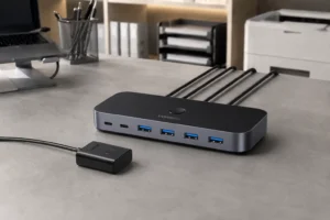 Switch USB UGREEN serve para dois PCs, não para uma estação completa