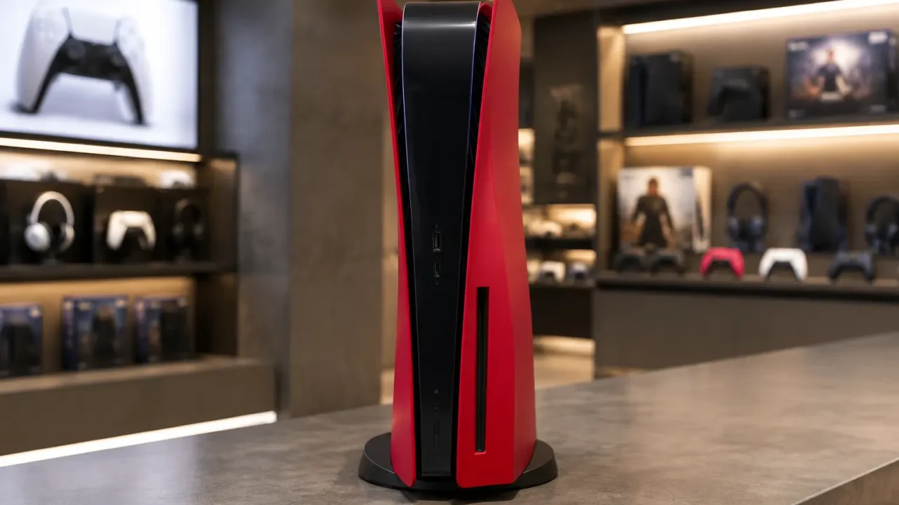 Tampa Volcanic Red do PS5 é para quem quer um setup personalizado