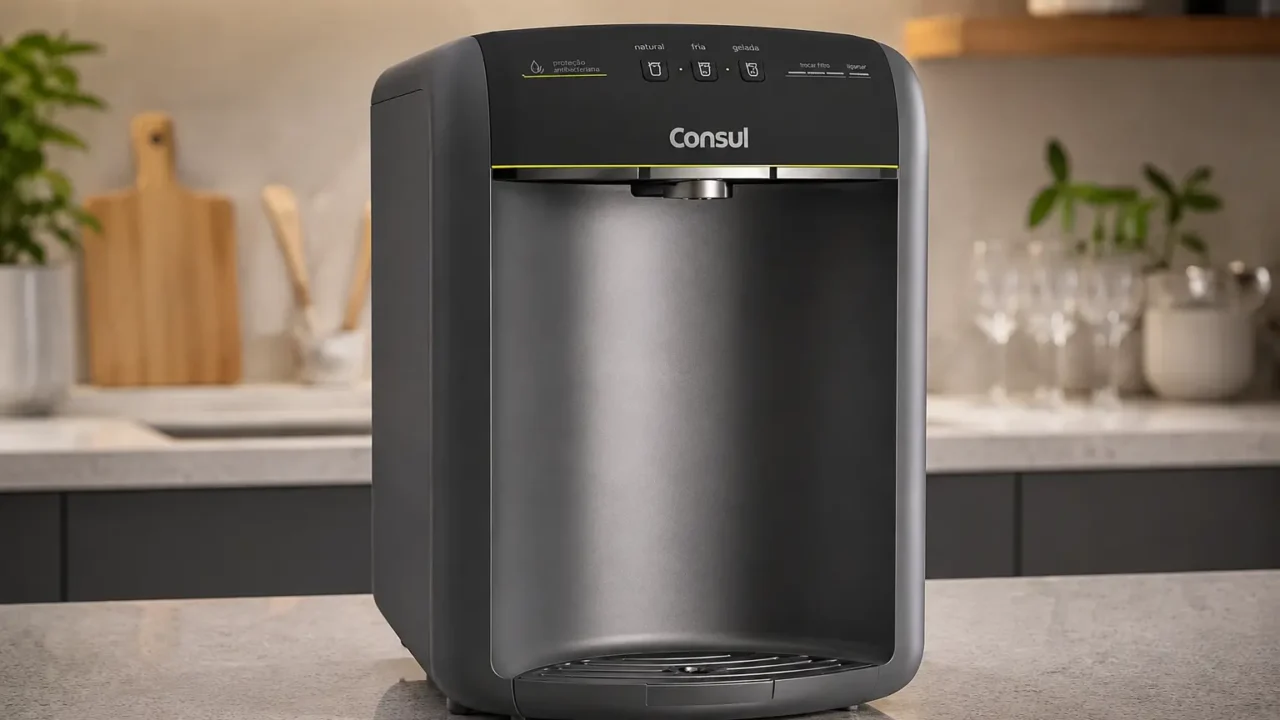Purificador Consul refrigerado atende quem busca água gelada no dia a dia