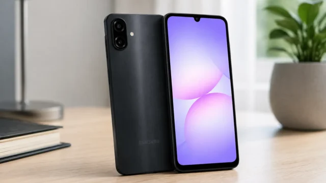 Galaxy A07 aposta em 128 GB e atualizações, mas fica nos 4 GB de RAM