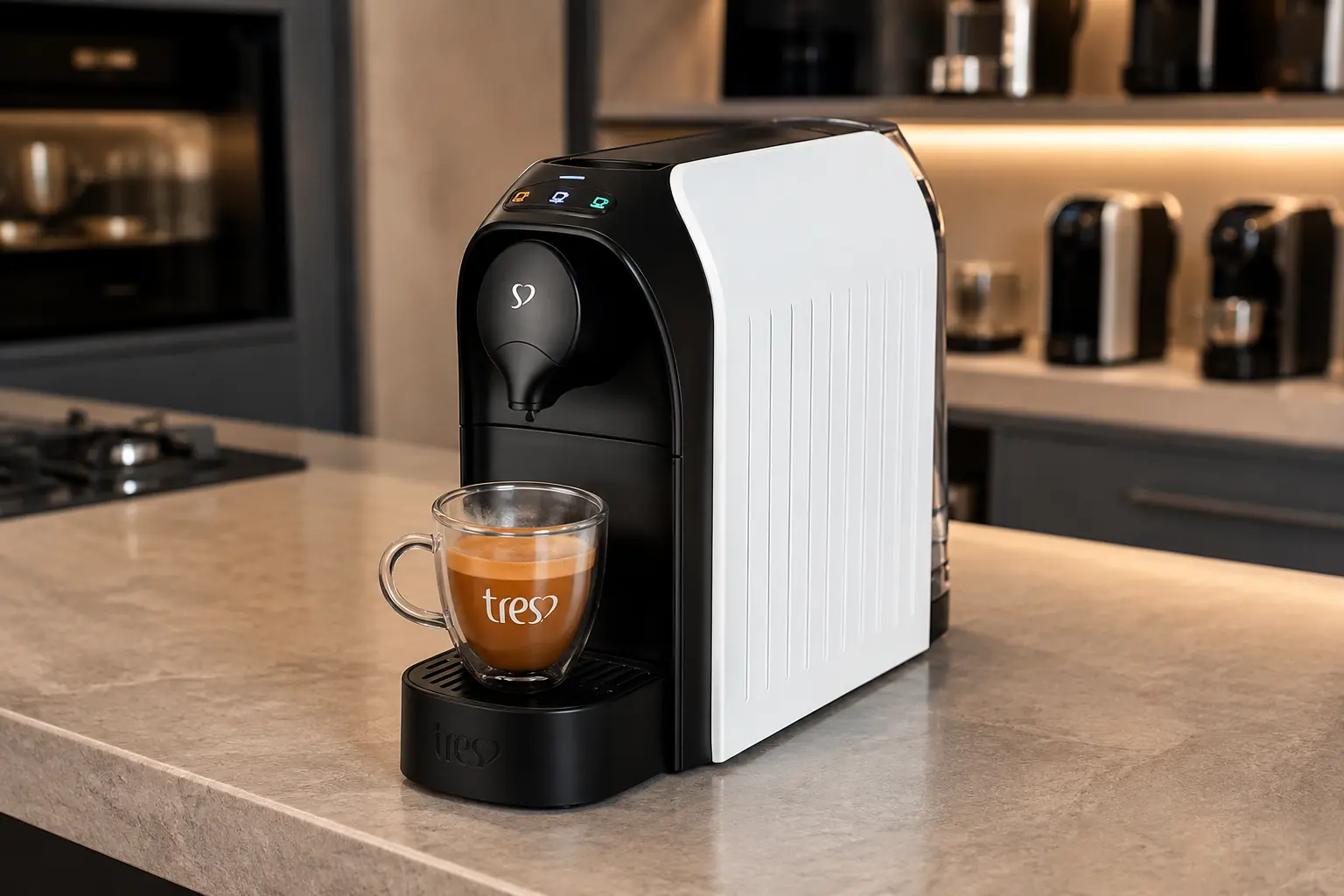 TRES Passione serve para variar bebidas, não só preparar espresso