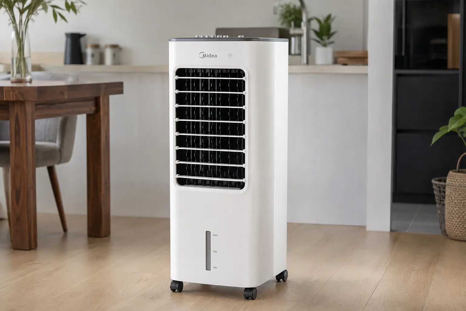 Midea 5L atende quem quer 3 em 1, não só circulação de ar