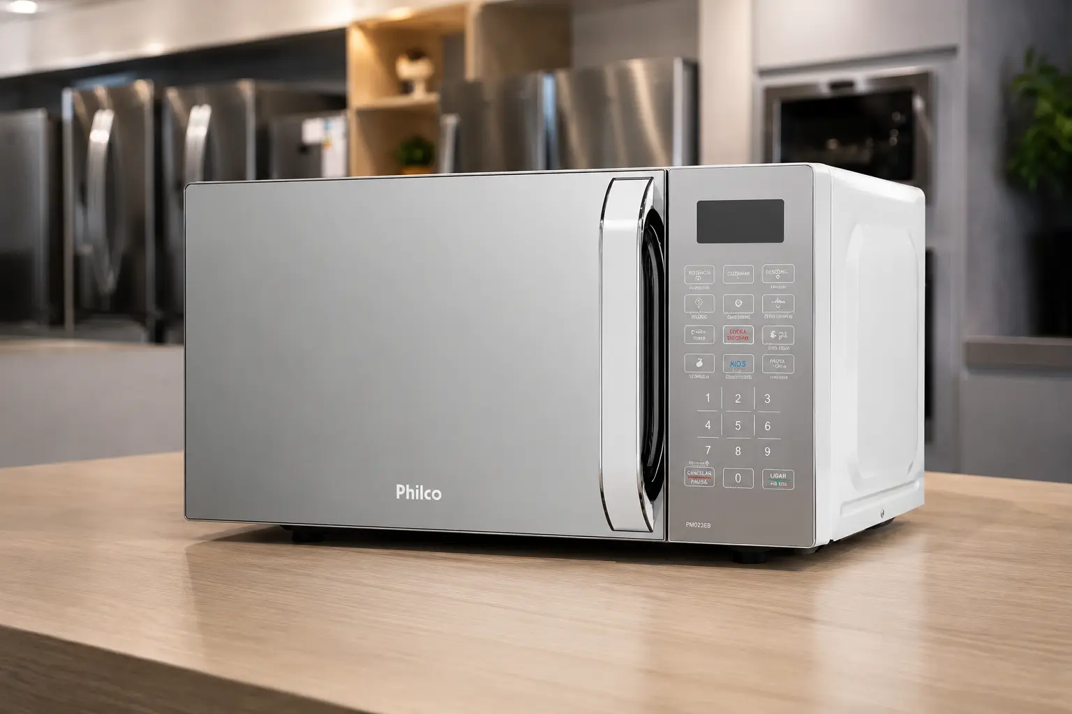 Micro-ondas Philco PMO23EB atende quem precisa de pouco espaço