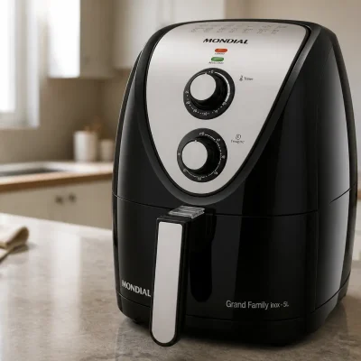 Mondial Fritadeira Sem Óleo Grand Family 5L: bom para quem tem pouco espaço?