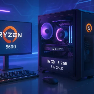 Monte seu PC: Ryzen 5 5600, RTX 3060, 16GB, 512GB SSD