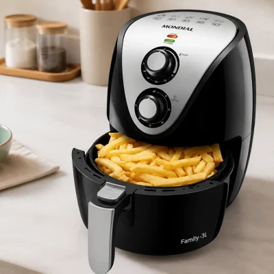 Fritadeira Sem Óleo Mondial Family AF-30: compacto e fácil de limpar, será que serve para sua cozinha?