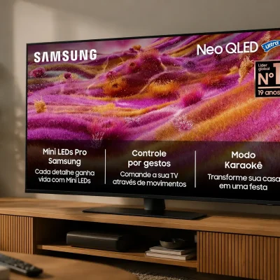Samsung QN90F 43”: NEO QLED 4K faz sentido para jogo?