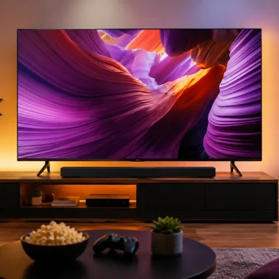 Samsung Vision AI OLED 4K S85F: TV com soundbar faz sentido?