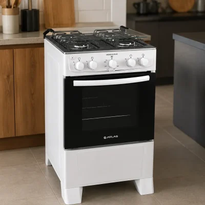Fogão Atlas Mônaco Plus: o forno de 50 L serve para sua rotina?