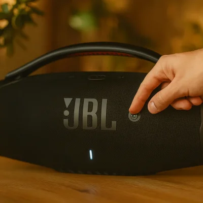 Som potente: 3 JBL Boombox 3 Wi-Fi para áudio imersivo