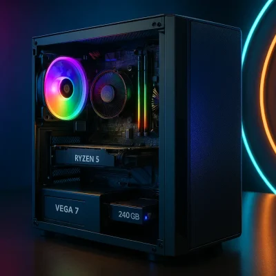 Monte seu PC: Ryzen 5 4600G, Vega 7, 8GB, 240GB SSD