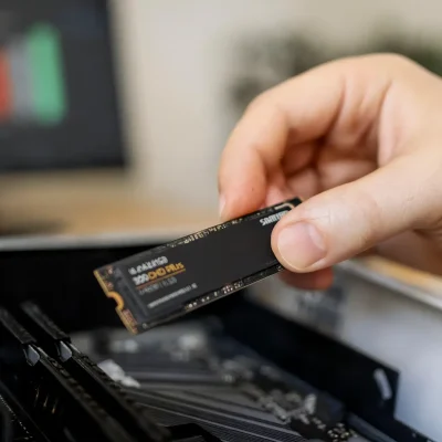 Samsung 970 EVO Plus 500GB em setup compacto: temperatura e ruído